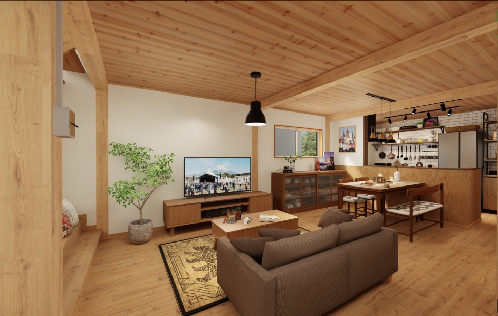 リビングとキッチン